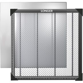 Longer Honeycomb Working Table, 17.3"x 17.3"x 0.86" Honeycomb Working Bed for CO2 or Diode Laser Engraver Cutting Machine, Fast Heat Dissipation with Aluminum Plate for Table-Protecting