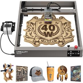 Creality 10W Laser Engraver, Falcon Pro with 3-in-1 laser for wood engraving, 72W Efficient Laser Engraving Machine Fit, for Wood, Metal, Paper, Acrylic, Leather, Glass Tumbler Ring, 17" x 16"