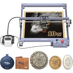 CREALITY 10W Laser Engraver ، Falcon Pro مع ليزر 3 في 1 لنقش الخشب ، آلة نقش ليزر فعالة 72W تناسب الخشب ، المعادن ، الورق ، الأكريليك ، الجلود ، حلقة البهلوان الزجاجية ، 17 "× 16"