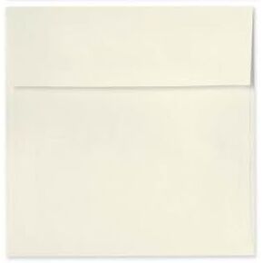 LUXPaper Square Invitation Envelopes | Peel & Press | 6 1/4" x 6 1/4" | Natural Linen | 80lb. Text | 50 Qty