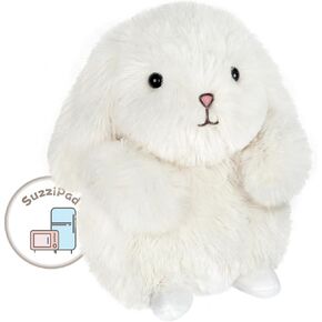 Bunny Stuffed Animal, Microwavable Heating pad for Anxiety Relief, Rabbit Plush for Bedtime, Cuddle, Companion, Warmer plushies, Stress Relief Packages for Women & Girls, Unscented, 8inch, 1.3 lbs