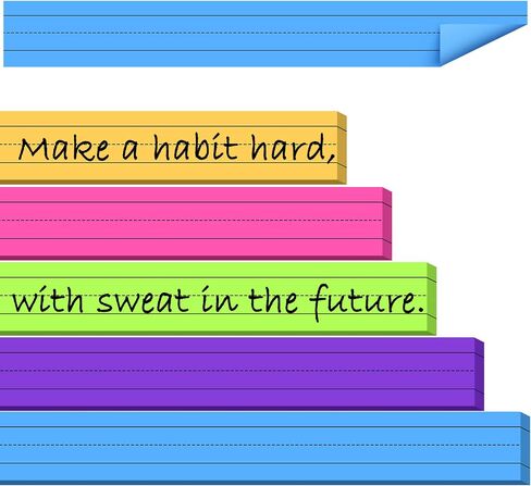 96 Strips Ruled Sentence Strips, 3 x 24 Inches Sentence Strips for Teacher Word Strips Sentence Strips Lined Multicolored Sentence Strips for School Students Office Supplies (White) in Saudi Arabia