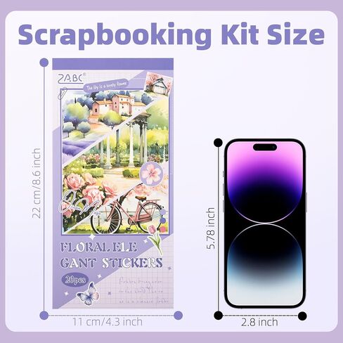Coffee Series Sticker Scrapbooking Supplies for Junk Journal, 20 Sheets PET Stickers - Vintage Journaling Stickers, Ephemera Sticker Book Pre Cut(TZ-007-004) in Saudi Arabia