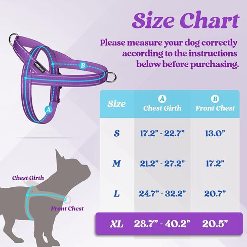 rabbitgoo Dog Harness No Pull, Quick Fit for Medium Sized Dog with Soft Padded Handle, Chest Adjustable Reflective Pet Vest, No Choke Escape Proof for Walking Training, Red M in Kuwait