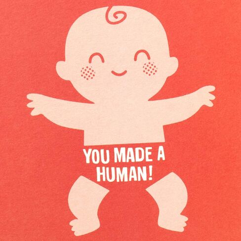 Hallmark Studio Ink Baby Shower Card for New Parents (Made a Human) Welcome New Baby, Congratulations, Gender Reveal in Saudi Arabia