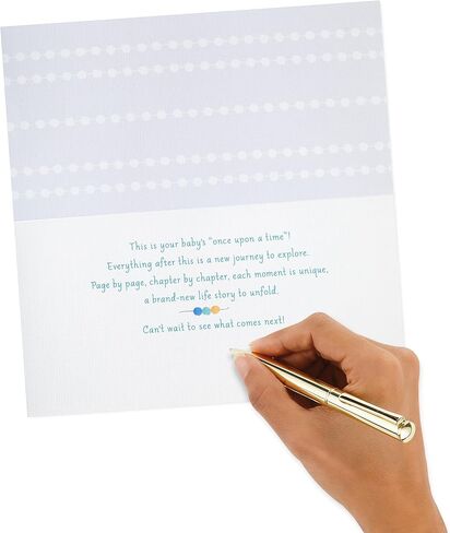 بطاقة استحمام الطفل Hallmark Studio Ink للآباء والأمهات الجدد (صنع الإنسان) نرحب بالطفل الجديد ، تهانينا ، تكشف الجنس in Saudi Arabia