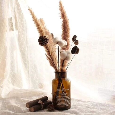 JOHOUSE 18 PCS Natural Pine Cones, Christmas Rustic Pinecones Fall Garland Halloween Thanksgiving Decorations, Christmas Tree Fall Ornaments, Winter Vase Filler in Kuwait