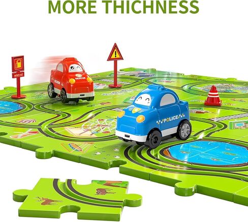 Temi 64 Pitch Race Race Tracks Car Set Set Toys للأطفال الذين تتراوح أعمارهم بين 3 و 5 سنوات-هدايا Toddler Toys لـ 3 4 4 سنوات من الأولاد ، تتبع ألغاز ألعاب السيارات للأولاد الذين تتراوح أعمارهم بين 3-5 4-6 ، 3 4 5 5 سنوات من الأولاد. in Kuwait