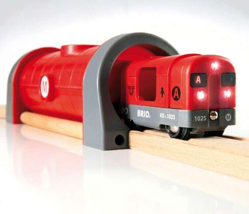Brio - 33513 Metro Railway Set | Dynamic 20 Piece Wooden Train Set with Interactive Accessories | Perfect for Kids Ages 3 and Up | Fosters Creativity and Motor Skills in Kuwait