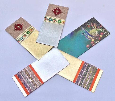 Envelope (Pack of 5) Color Color Designs Money Roney Packet for Christmas Diwali Easter Birthday Anniversary Seminivary Presentary Arivation (Multicolor 3) in Kuwait