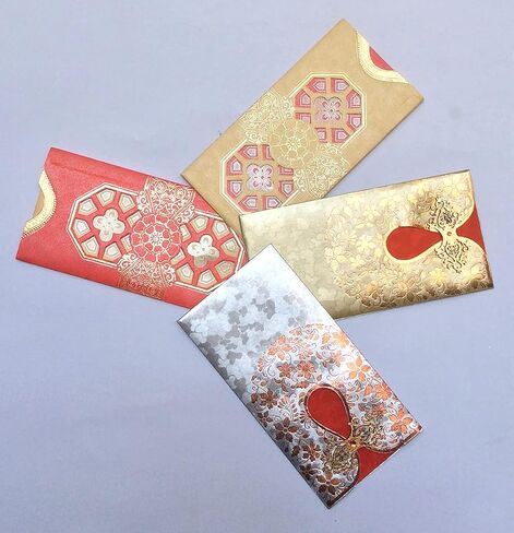 Envelope (Pack of 5) Assorted Color Designs Money Holder Fancy Packet for Christmas Diwali Easter Birthday Wedding Anniversary Designer Invitation Envelopes (Multicolor 3) in Saudi Arabia