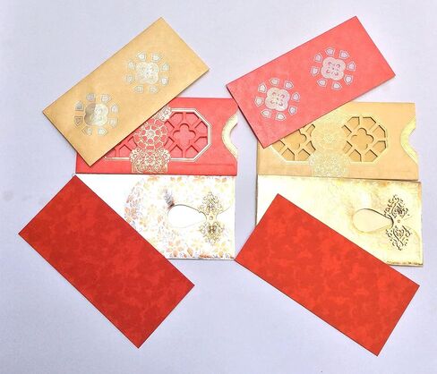 Envelope (Pack of 5) Assorted Color Designs Money Holder Fancy Packet for Christmas Diwali Easter Birthday Wedding Anniversary Designer Invitation Envelopes (Multicolor 3) in Saudi Arabia