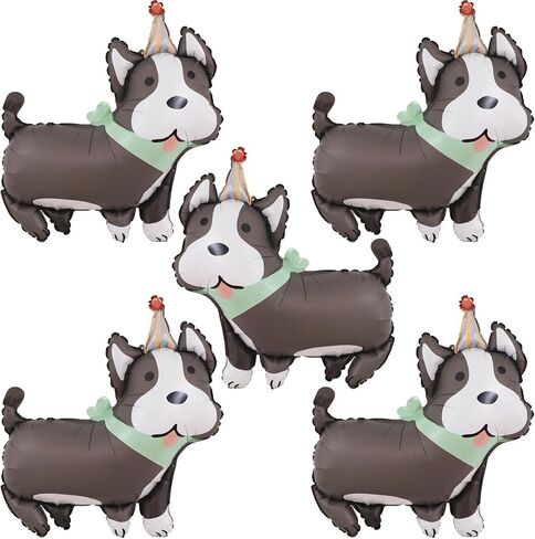 5pcs عيد ميلاد البالونات dachshund على شكل جرو الكلاب رقائق البالونات mylar للحيوان in Kuwait