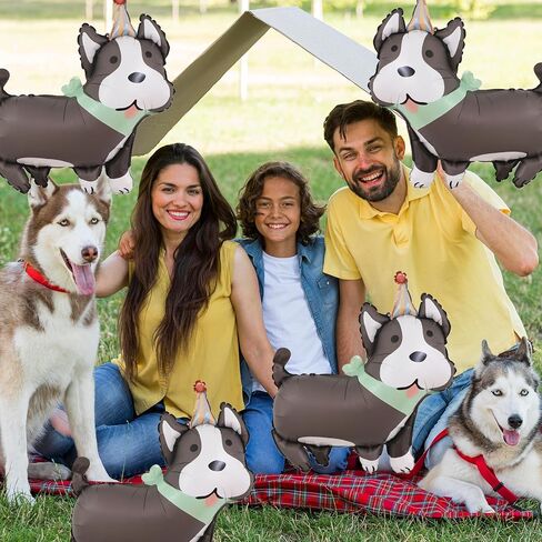 5pcs عيد ميلاد البالونات dachshund على شكل جرو الكلاب رقائق البالونات mylar للحيوان in Kuwait