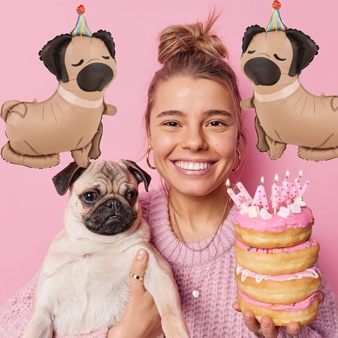 5Pcs Dog Birthday Balloons Dachshund Shaped Puppy Dogs Foil Mylar Balloons for Pet Puppy Dog Animal Birthday Lets Pawty Themed Pet Party Decoration Supplies in Kuwait