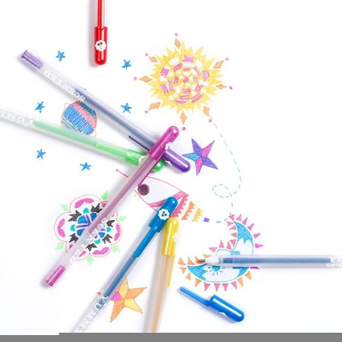 Ooly Yummy Yummy Scented Gel Pens Neon Set of 6 - Fruity Scented Gel Ink Pens for Kids, Vibrant Colors, 1.0mm Nib, Ages 3+ in Saudi Arabia