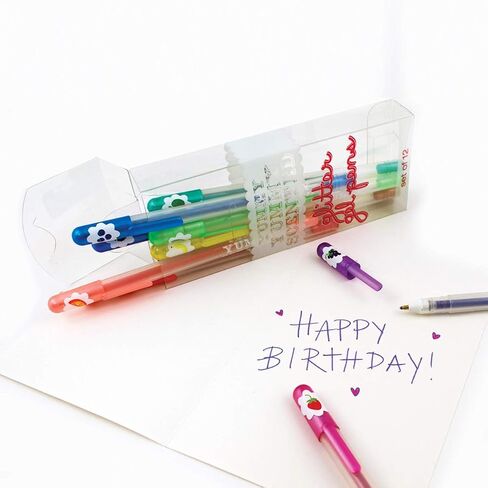 Ooly Yummy Yummy Scented Gel Pens Neon Set of 6 - Fruity Scented Gel Ink Pens for Kids, Vibrant Colors, 1.0mm Nib, Ages 3+ in Saudi Arabia
