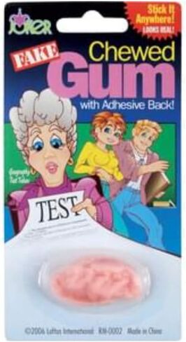 صمغ مضغ المزيف - قم بتمسكه في أي مكان ، متعدد الألوان in Kuwait