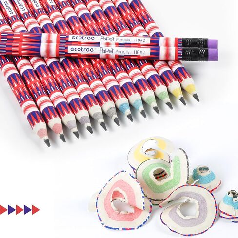 ECOTREE Easter Basket Stuffers, Pencils #2 HB, Pre-sharpened Pencils Number 2 Pencil School Pencil for Kids, School Supplies, Office Supplies, 12 Pack in Kuwait