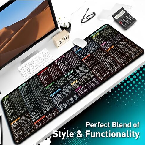 ＭAKING Design 4U Mouse Pad with Stitched Edge Computer Mouse Mat with Non-Slip Rubber Base Mouse Pads for Computers Laptop Mouse Anti-Slip 9.6x7.9x0.12 inch (2025 Calendar Black Mouse Pad) in Saudi Arabia