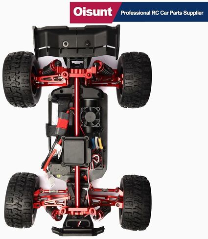 17/PCS Metal Replacement Part Kit for Hyper Go H14BM, 14209, 14210 1/14 RC Car Upgrades, Aluminium Spare Accessory Set (Red) in Saudi Arabia
