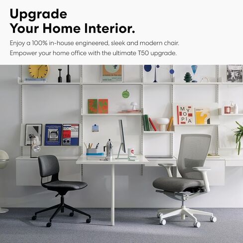 SIDIZ T50 Ergonomic Home Office Chair : High Performance, Adjustable Headrest, 2-Way Lumbar Support, 3-Way Armrest, Forward Tilt, Adjustable Seat Depth, Ventilated Mesh Back, Cushion Seat (Beige) in Saudi Arabia