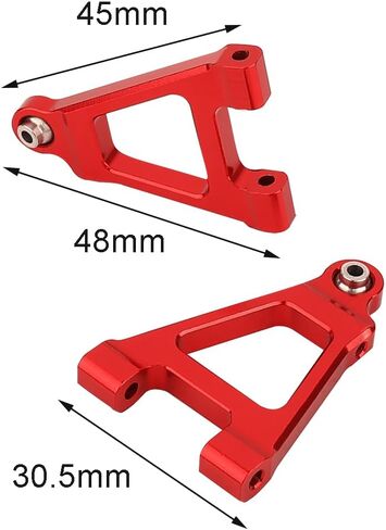 Aluminum Front Rear Swing Arm & Steering Knuckle C-Hub Kit Compatible with 1/14 MJX Hyper Go 14301 14302 14303 RC Upgrade Parts (red) in Kuwait