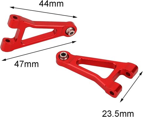 Aluminum Front Rear Swing Arm & Steering Knuckle C-Hub Kit Compatible with 1/14 MJX Hyper Go 14301 14302 14303 RC Upgrade Parts (red) in Kuwait