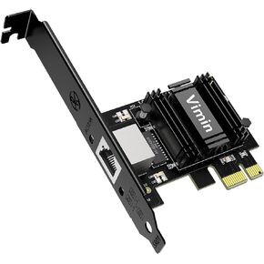 2.5G Base-T PCIe Network Card with Realtek RTL8125B - Transform PCIe Slot into 2.5G Ethernet Port, 2500/1000/100Mbps PCI Express Gigabit Ethernet Card Supports Windows 11/10/8.1/8/7 & Linux OS