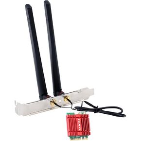 Mini AX210NGW WiFi Card WiFi 6E M.2 2230 NGFF Desktop Kit Wireless BT 5.3 Network Adapter AX210 802.11ax Tri-Band AX5400Mbps WiFi 6GHz Band for PC Windows 11/10