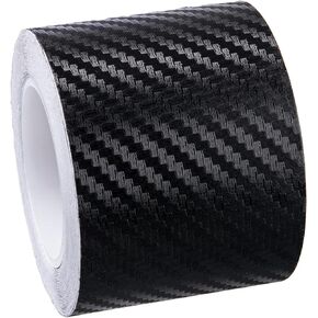 Carbon Fibre Detailing Vinyl Wrap Tape Roll DIY for Black Out Chrome Delete Window Trim Door Trim (2" x 30ft)
