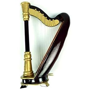 مصغرة القيثارة خشبية صغيرة القيثارة نموذج الموسيقى الموسيقية الديكور هدية (H-18) in Kuwait