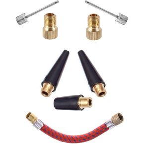Presta Valve Adapter Air Compressor - Presta to Schrader Valve Pump Adapter | Air Pump Needles Balls Inflatables - Presta Valve Pump Adapter Bike Tire | Air Pump Nozzles Adapter Basketball Soccer