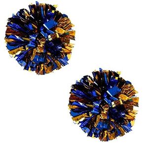 2 Pack Cheerleader Pom Poms for Party, Sports, Dance, Cheering Team