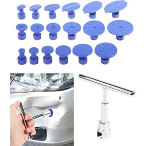 18Pcs Car Dent Puller Kit,Dent Removal Kit for Cars,Car Accessories Car Body Dent Repair Tool Set,Auto Paintless Dent Repair Tool,Car Dent Remover with Tab Pad,Use for Vehicle Body Repair
