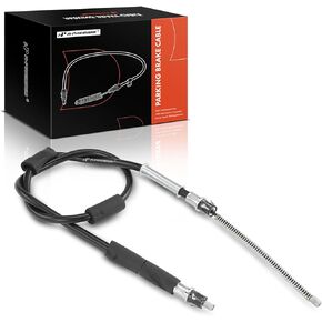 A-Premium Rear Driver or Passenger Side Parking Brake Cable Assembly Compatible with Jeep Models: Wrangler 1997-2006 - Replace# 52008362, 52008363