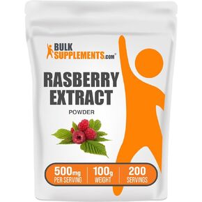 BULKSUPPLEMENTS.COM Raspberry Extract Powder - Antioxidants Supplement - Raspberry Powder - Dried Raspberries Extract - Antioxidant Powder - Dried Fruits Powder (500 Grams - 1.1 lbs)
