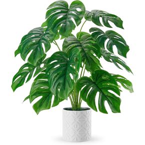 Der Rose 28'' Fake Plants Large Artificial Plants Tall Faux Plants Indoor for Home Farmhouse Bedroom Living Room Decor