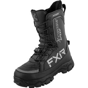 FXR X-Cross Speed Snowmobile Boots Black Ops Winter HydrX Insulated Speed Lace