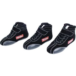 RaceQuip Euro Carbon-L Series Race Shoes SFI 3.3/5 Certified Black Youth