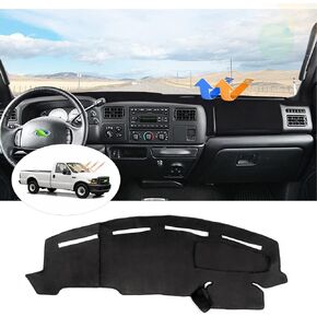 Cartist Custom Fit for Dash Cover for Ford F250 F350 F450 1999 2000 2001 2002 2003 2004 Dashboard Cover Mat Non-Slip Pad Carpet Sunshield Protector