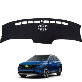 Autorder Dashboard Cover Mat for 2022 2023 2024 Hyundai Tucson Accessories Dash Cover Flannel Dash Mat Sunshade Glare UV Rays Protector (Only fit 4.2 inch Digital Cluster,not fit 10.25 inch)