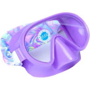 SPLASH SWIM MASK with Fabric Strap - Kids Swim Goggles with Nose Cover