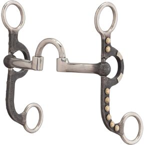 Weaver Leather 4-5/8" Pony Bit, Correction Mouth, Buffed Black