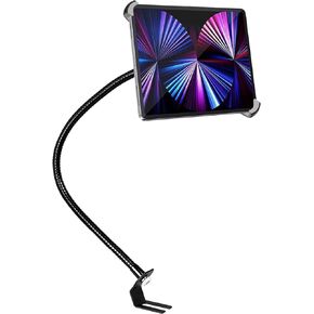 Gooseneck Car/Truck Seat Rail Tablet Holder Mount for 9.5"-14.5" iPad, Heavy Duty Car Floor Bolt Tablet Mount for iPad Pro 11, 12.9/Air, Galaxy Tabs, Surface Pro/Go, Tablets, Other 13" Devices