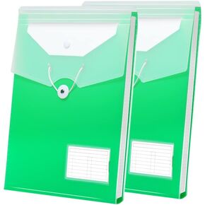 Vertical File Folder Expanding Accordion Folder with 7 Pockets Multi Pocket File Organizer A4 Letter Size for Easy Backpack Access(2 Pack Blue)