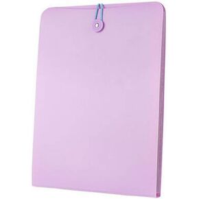 Vertical Expanding Accordion Folder with 7 Pockets Paperwork Organizer Document Wallet Briefcase Business File Organizer Bag A4 Letter Size Elastic Rope Closure Pink
