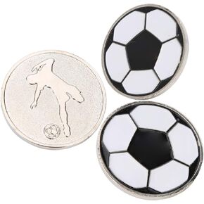 3Pcs Portable Soccer Referee Flip Anti Rust Hard Alloy Football Judge Toss with Case for Matches Training
