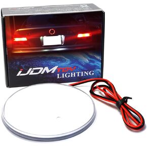 iJDMTOY Compatible With BMW Front Hood or Rear Trunk Lid, Xenon White 3.25-Inch 82mm Roundel LED Emblem Background Illumination Lighting Kit