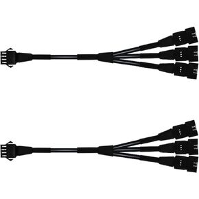 2pc 3 Way Y Cable for Use with 5050 LED SMD RGB Neon Accent Kits LED Splitter for LED Motorcycle ATV Car Light Multi-Color Neon Strip